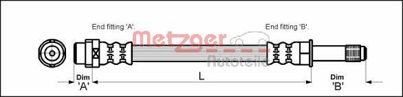 Гальмівні шланги METZGER 4110331 - zapix