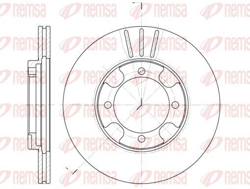 Гальмівний диск REMSA 638910 - zapix