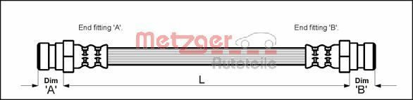 Гальмівні шланги METZGER 4114707 - zapix