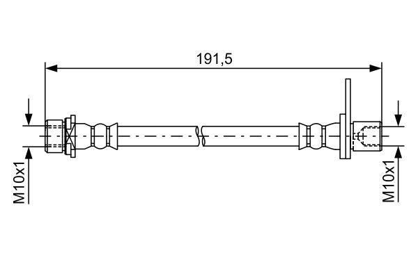 Гальмівні шланги BOSCH 1987481738 - zapix