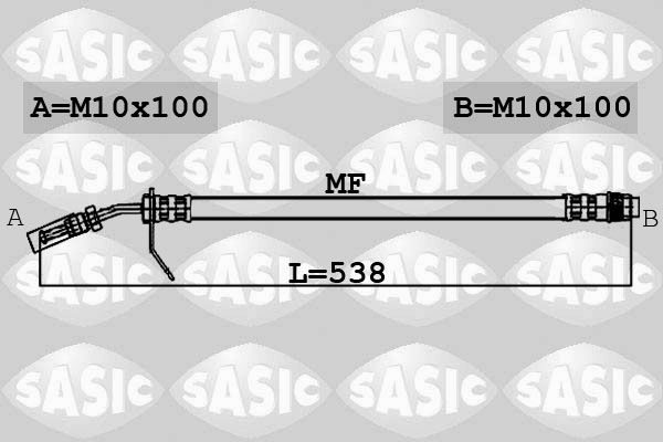 Гальмівні шланги SASIC 6604009 - zapix
