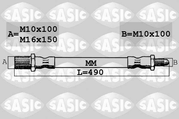 Гальмівні шланги SASIC SBH6347 - zapix