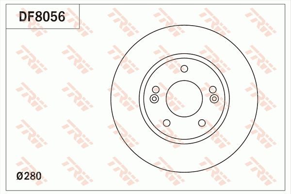 Гальмівний диск TRW DF8056 - zapix