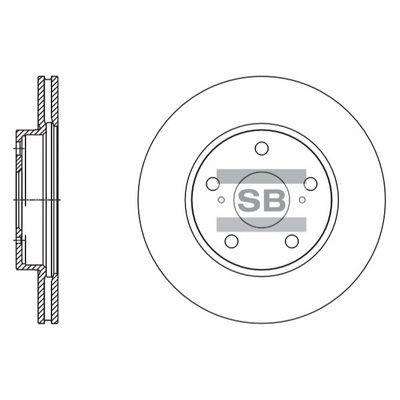 Гальмівний диск HI-Q SD4604 - zapix