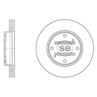 Гальмівний диск HI-Q SD1016 - zapix