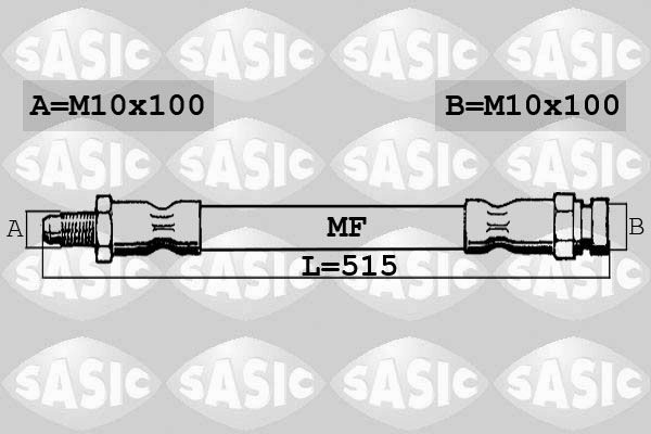 Гальмівні шланги SASIC 6600055 - zapix
