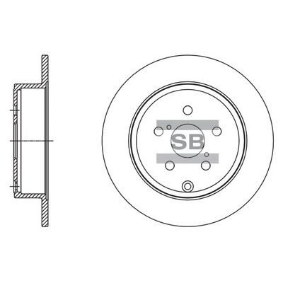 Гальмівний диск HI-Q SD4083 - zapix
