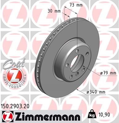 Гальмівний диск ZIMMERMANN 150290320 - zapix