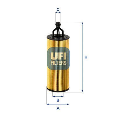 Оливний фільтр UFI 2525100 - zapix