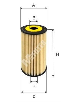 Оливний фільтр MFILTER TE4057 - zapix