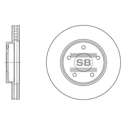 Гальмівний диск HI-Q SD4202 - zapix