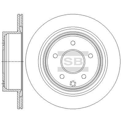 Гальмівний диск HI-Q SD4241 - zapix