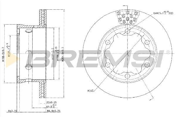 Тормозной диск BREMSI CD5191V