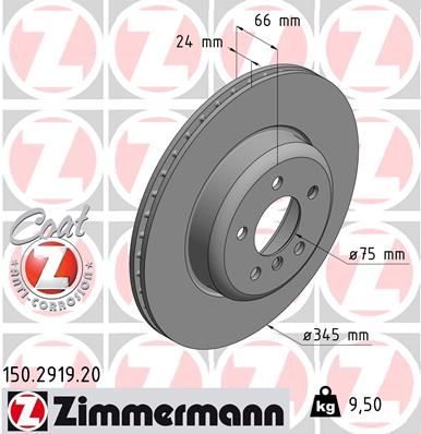 Гальмівний диск ZIMMERMANN 150291920 - zapix
