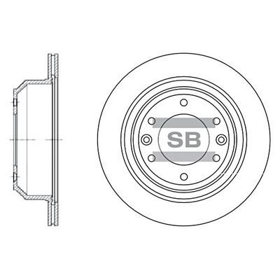 Гальмівний диск HI-Q SD1032 - zapix