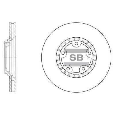 Гальмівний диск HI-Q SD1030 - zapix