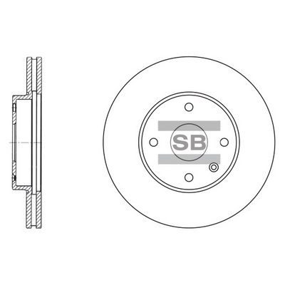 Гальмівний диск HI-Q SD3007 - zapix
