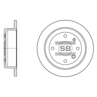 Гальмівний диск HI-Q SD3008 - zapix