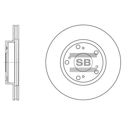 Гальмівний диск HI-Q SD4102 - zapix