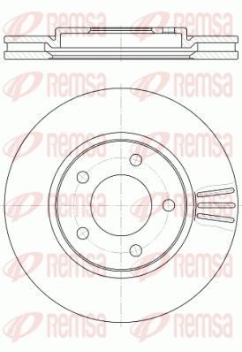 Гальмівний диск REMSA 6104710 - zapix
