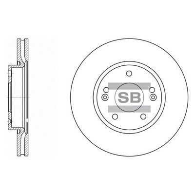 Гальмівний диск HI-Q SD1036 - zapix