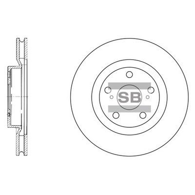 Гальмівний диск HI-Q SD4021 - zapix