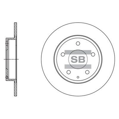 Гальмівний диск HI-Q SD4422 - zapix