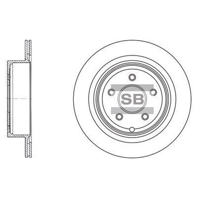 Гальмівний диск HI-Q SD4209 - zapix