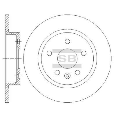 Гальмівний диск HI-Q SD3044 - zapix