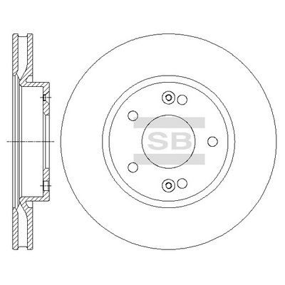 Гальмівний диск HI-Q SD1074 - zapix