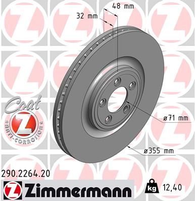 Гальмівний диск ZIMMERMANN 290226420 - zapix