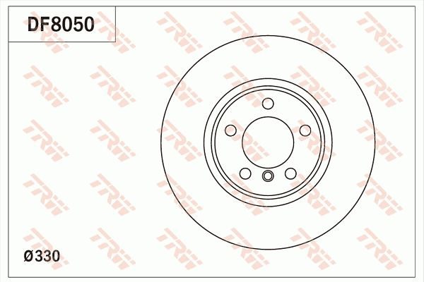 Гальмівний диск TRW DF8050 - zapix