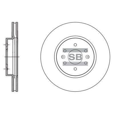 Гальмівний диск HI-Q SD2057 - zapix