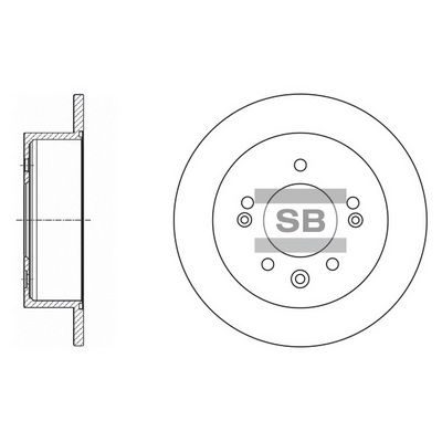 Гальмівний диск HI-Q SD1020 - zapix