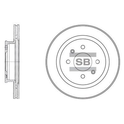 Гальмівний диск HI-Q SD1021 - zapix