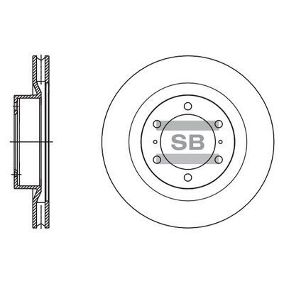 Гальмівний диск HI-Q SD4090 - zapix