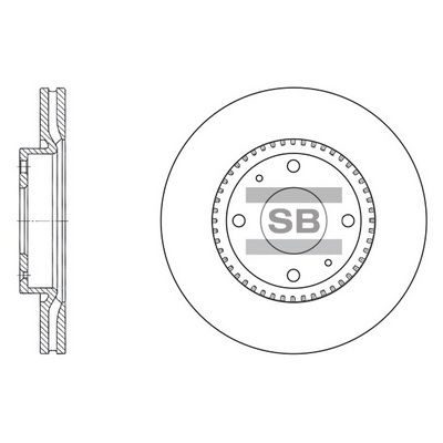 Гальмівний диск HI-Q SD1046 - zapix