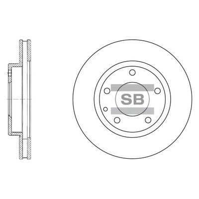 Гальмівний диск HI-Q SD4405 - zapix
