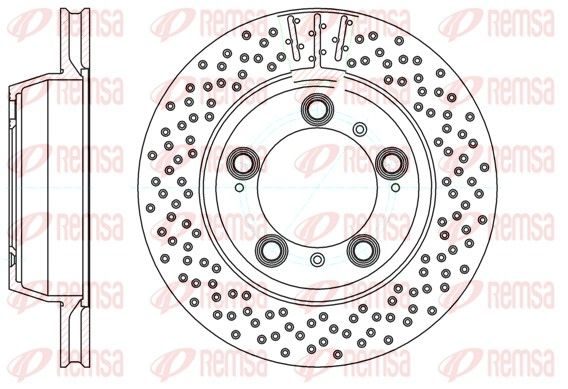 Гальмівний диск REMSA 6114610 - zapix