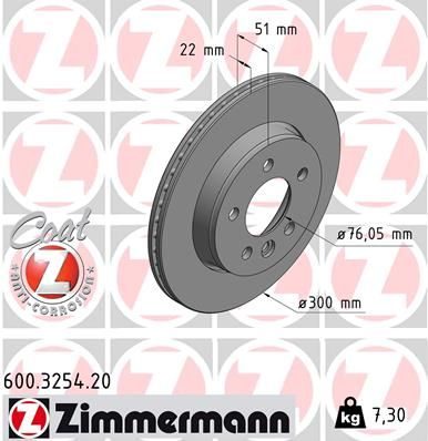 Гальмівний диск ZIMMERMANN 600325420 - zapix