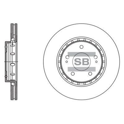 Гальмівний диск HI-Q SD4329 - zapix