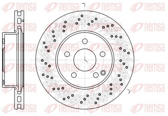 Гальмівний диск REMSA 6106810 - zapix