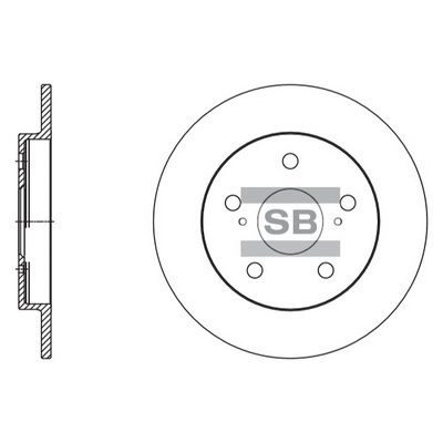 Гальмівний диск HI-Q SD4616 - zapix