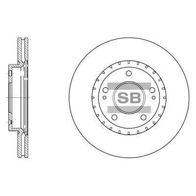 Гальмівний диск HI-Q SD1071 - zapix