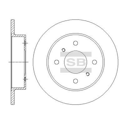 Гальмівний диск HI-Q SD4236 - zapix
