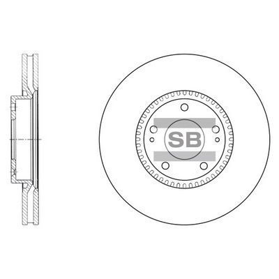 Гальмівний диск HI-Q SD1069 - zapix
