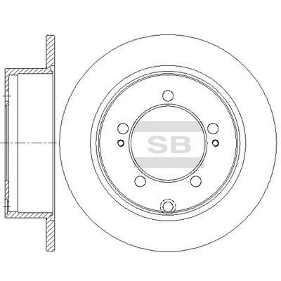 Гальмівний диск HI-Q SD4354 - zapix
