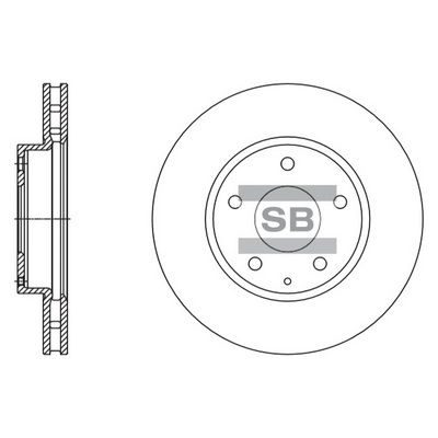 Гальмівний диск HI-Q SD4421 - zapix