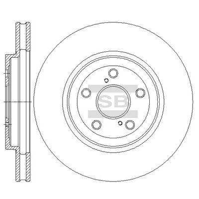 Гальмівний диск HI-Q SD4033 - zapix