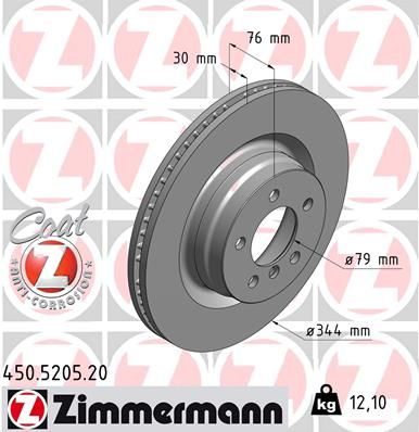 Гальмівний диск ZIMMERMANN 450520520 - zapix